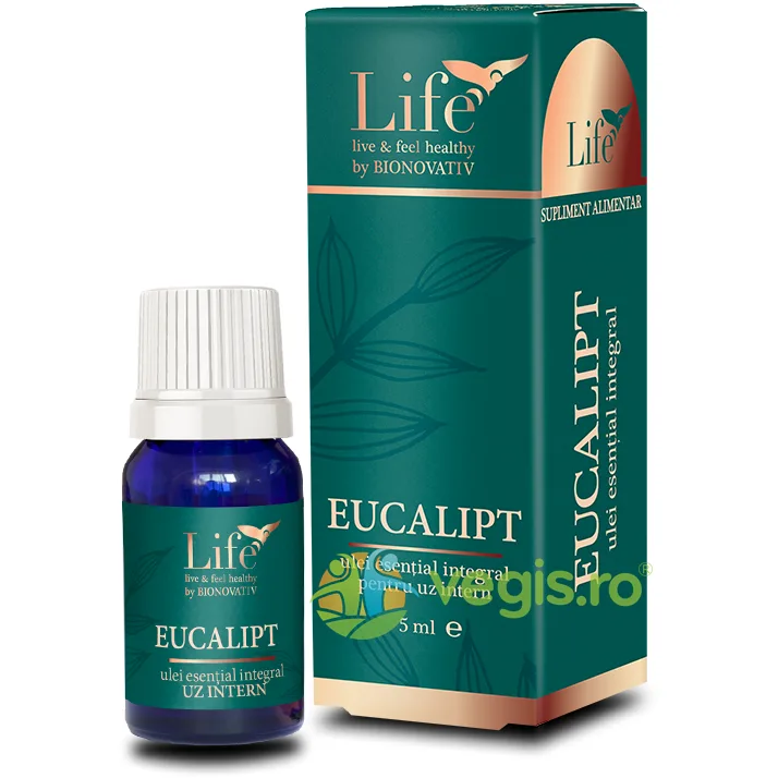 Ulei Esential Integral de Eucalipt pentru Uz Intern 5ml BIONOVATIV — preț și oferte