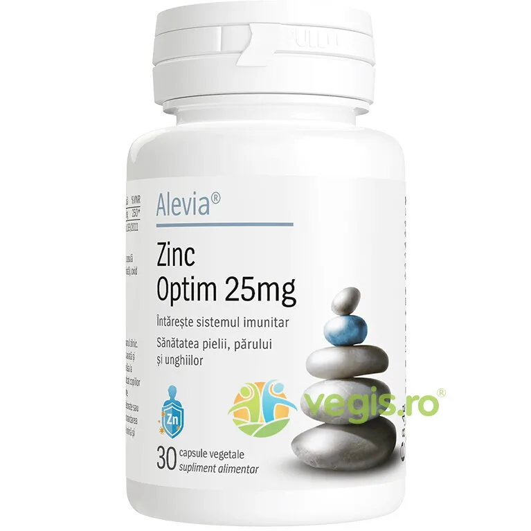 Zinc Optim 25mg 30cps vegetale ALEVIA — preț și oferte