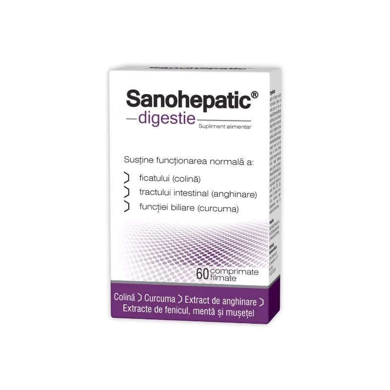 Sanohepatic DIGESTIE, 60 comprimate, Zdrovit — preț și oferte