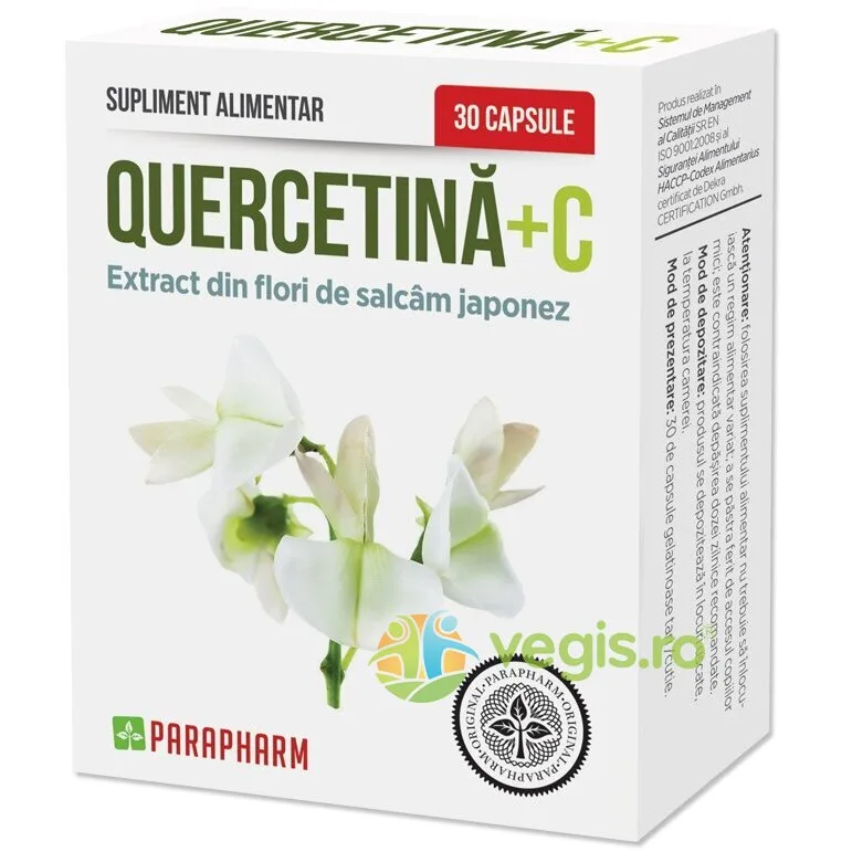 Quercetina + Vitamina C 30Cps Quantum Parapharm — preț și oferte