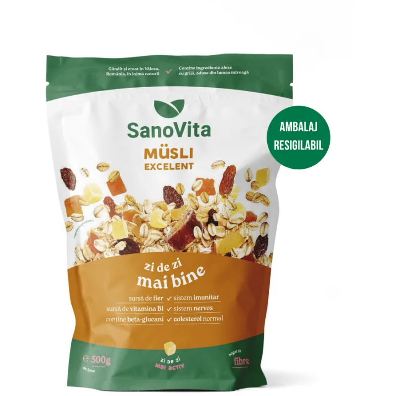 Musli Excelent 500g SANOVITA — preț și oferte