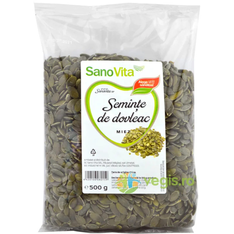 Seminte de Dovleac 500g SANOVITA — preț și oferte