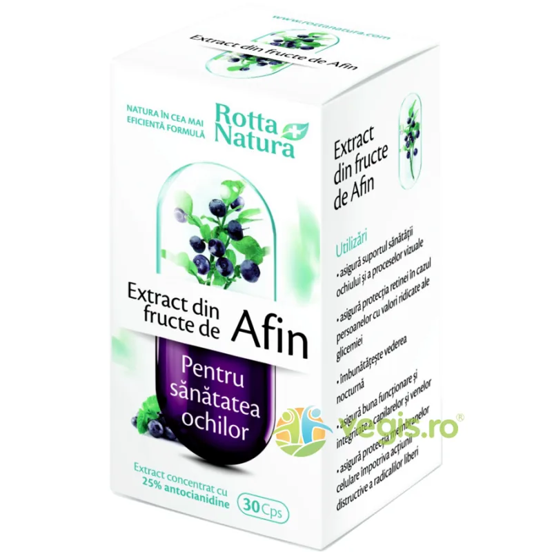 Afin Extract Fructe 30cps ROTTA NATURA — preț și oferte