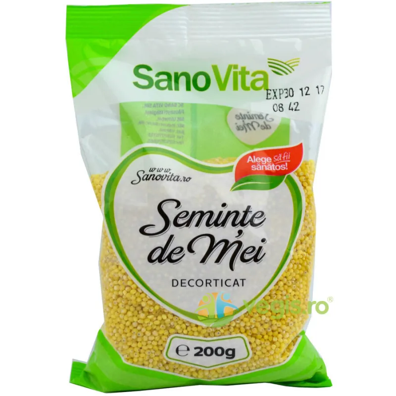 Mei Decorticat (Seminte de mei) 200g SANOVITA — preț și oferte