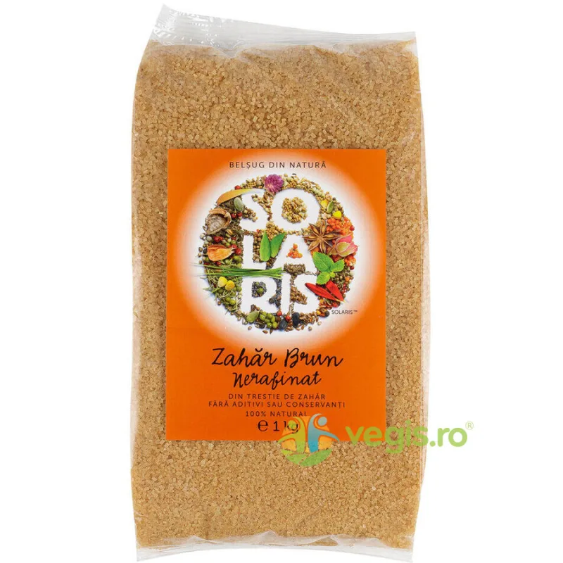 Zahar Brun Nerafinat 1kg SOLARIS — preț și oferte