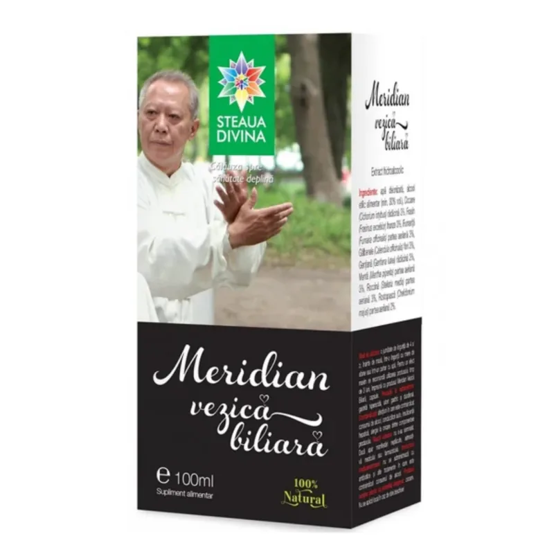Tinctura Meridian energetic Vezica Biliara, 100ml, Steaua Divina — preț și oferte