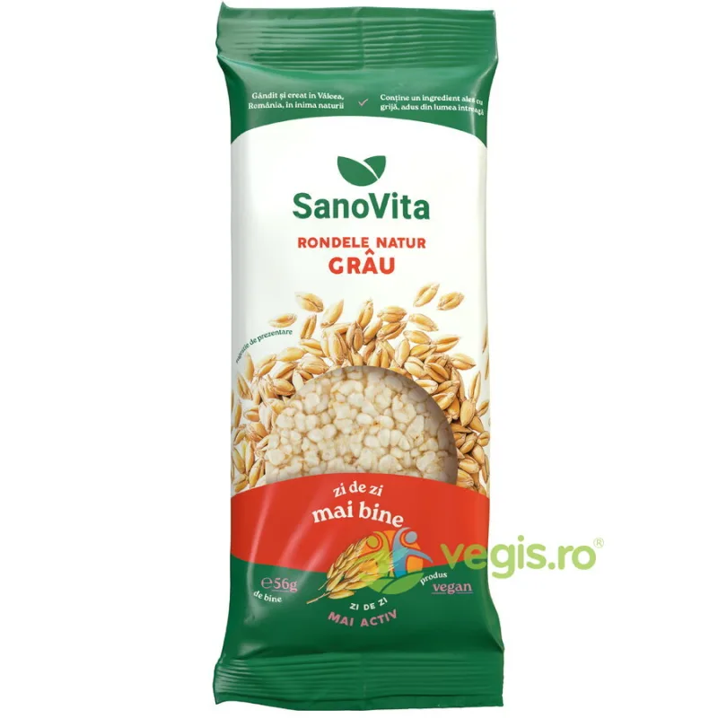 Rondele Natur din Grau 56g SANOVITA — preț și oferte