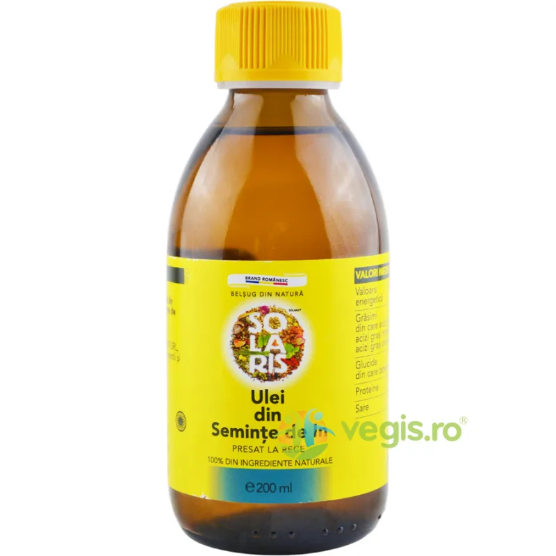 Ulei din Seminte de In 200ml SOLARIS — preț și oferte