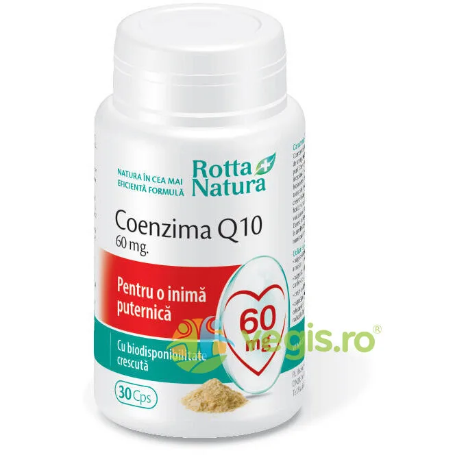 Coenzima Q10 60mg 30cps ROTTA NATURA — preț și oferte
