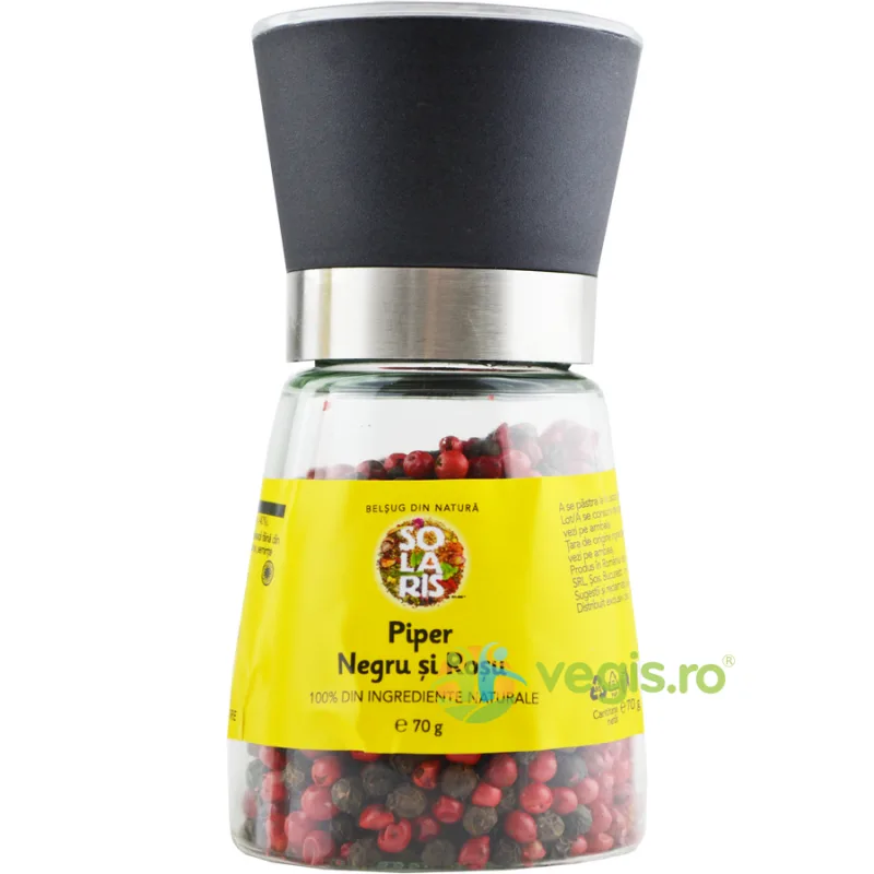 Rasnita Reutilizabila Mix Piper Rosu si Negru 70g SOLARIS — preț și oferte