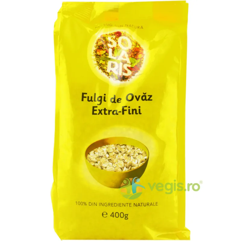 Fulgi de Ovaz Extra Fini 400g SOLARIS — preț și oferte