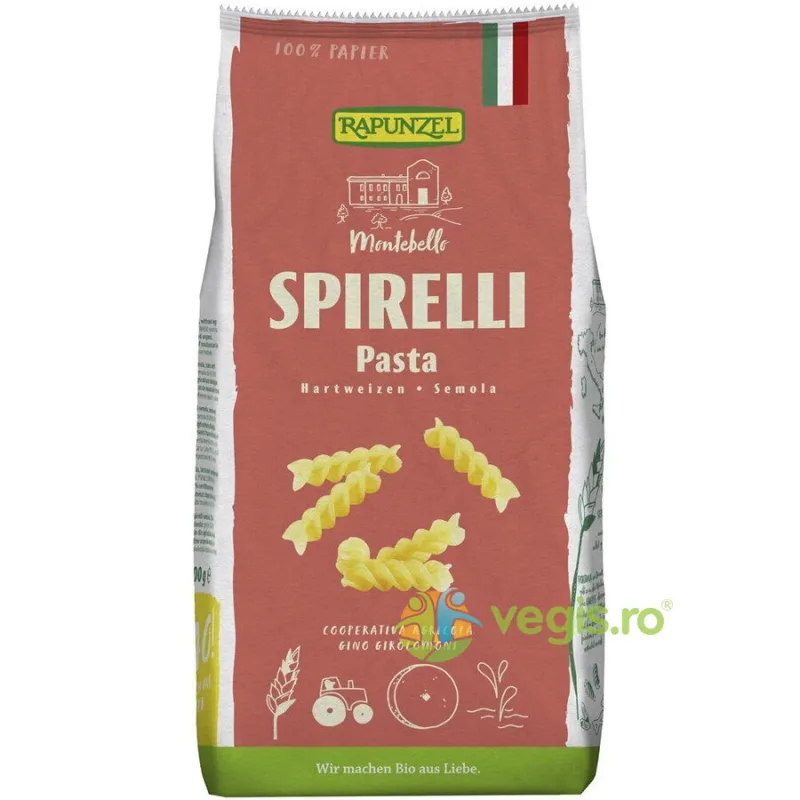 Spirale Semola din Grau Dur Ecologice/Bio 500g Rapunzel — preț și oferte