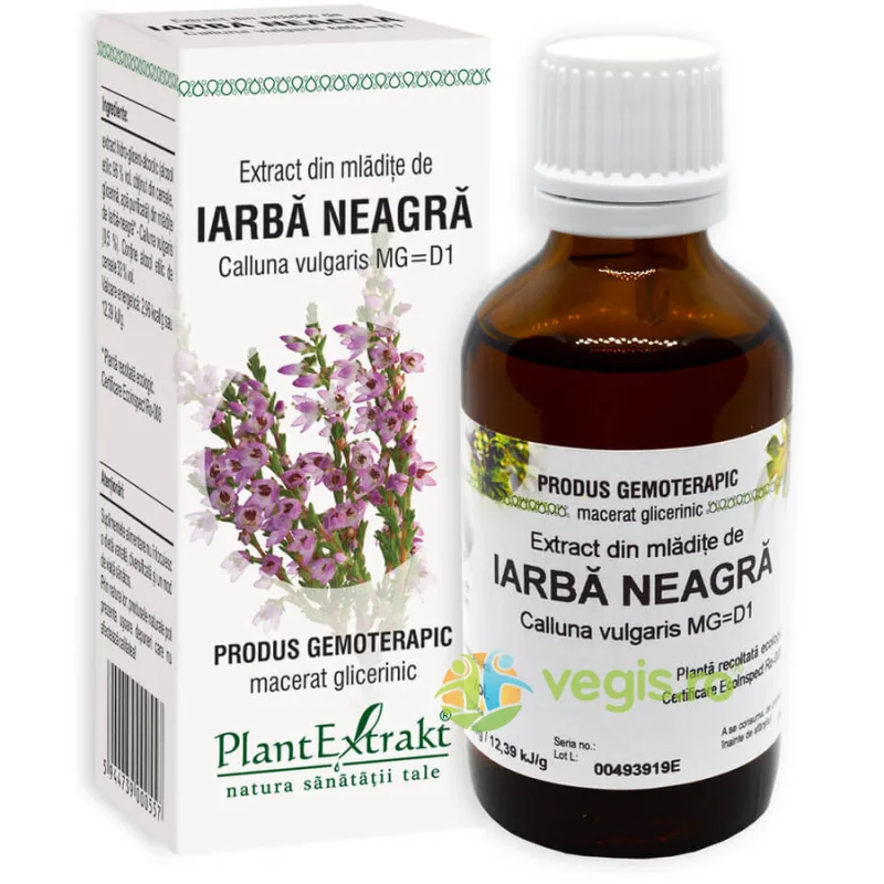 Extract din Mladite de Iarba Neagra 50ml PLANTEXTRAKT — preț și oferte