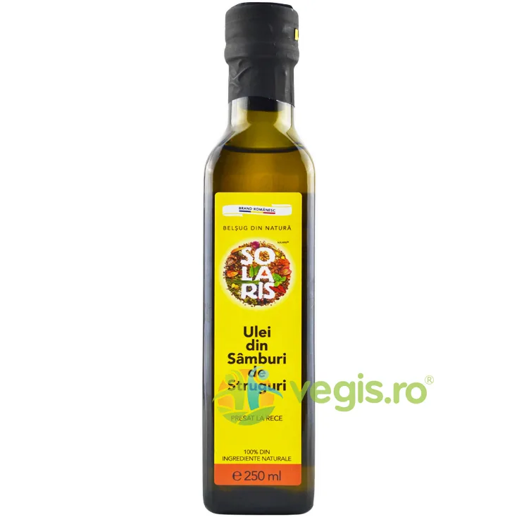 Ulei din Samburi de Struguri Presat la Rece 250ml SOLARIS — preț și oferte
