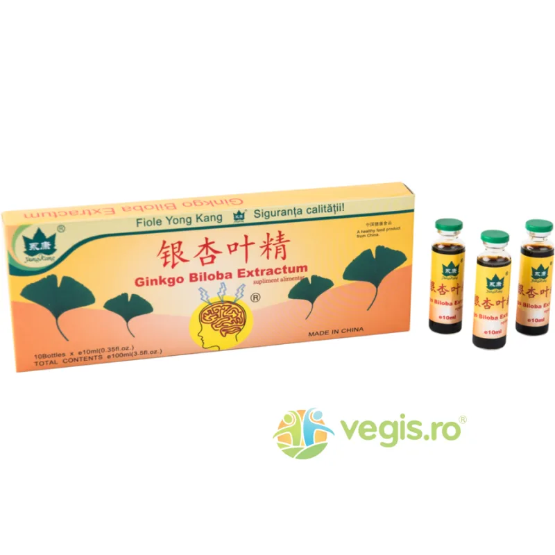 Ginkgo Biloba 1500mg 10fiole*10ml YONG KANG — preț și oferte