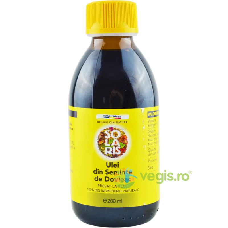 Ulei din Seminte de Dovleac 200ml SOLARIS — preț și oferte