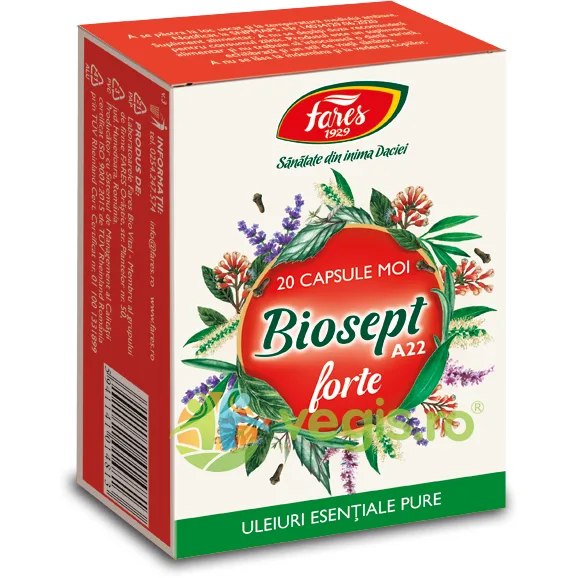 Biosept Forte (A22) 20cps moi FARES — preț și oferte
