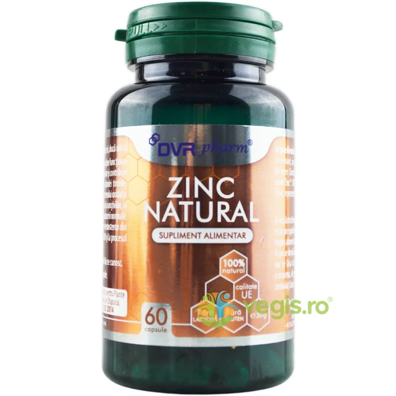 Zinc Natural 60cps DVR&nbsp;PHARM — preț și oferte