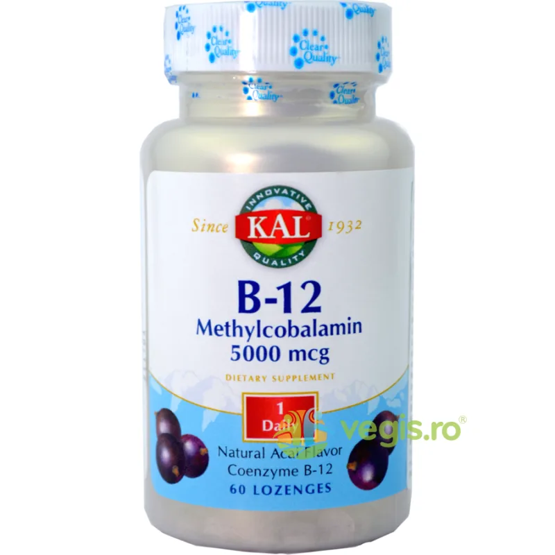 Methylcobalamin Vitamina B12 (Metilcobalamina) 5000mcg 60cpr Secom, Kal — preț și oferte