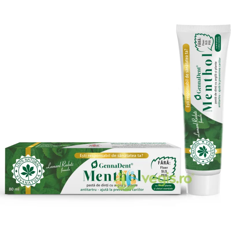 Pasta de Dinti Menthol Fresh 80ml VIVA&nbsp;NATURA — preț și oferte