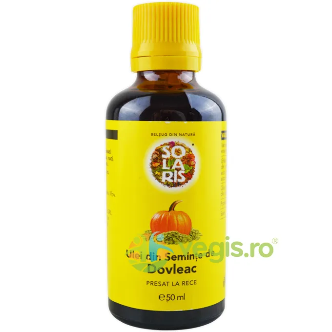 Ulei din Seminte de Dovleac Presat la Rece 50ml SOLARIS — preț și oferte