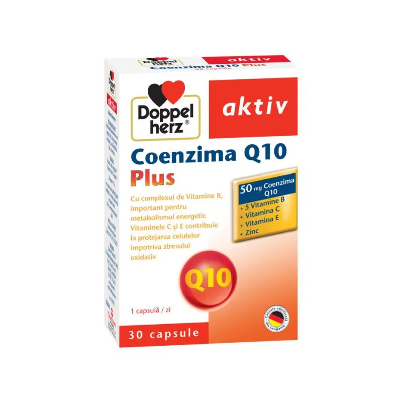 Coenzima Q10 Plus, 30 capsule, Doppelherz — preț și oferte