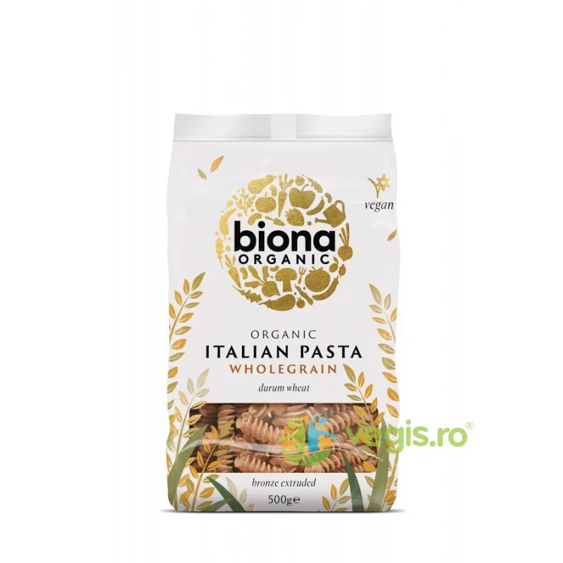 Fusili Integrali din Grau Dur EcologicI/Bio 500g BIONA — preț și oferte