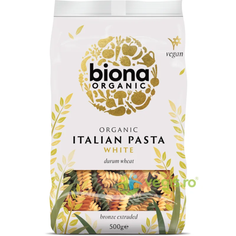 Fusili Tricolori din Grau Dur Ecologici/Bio 500g BIONA — preț și oferte