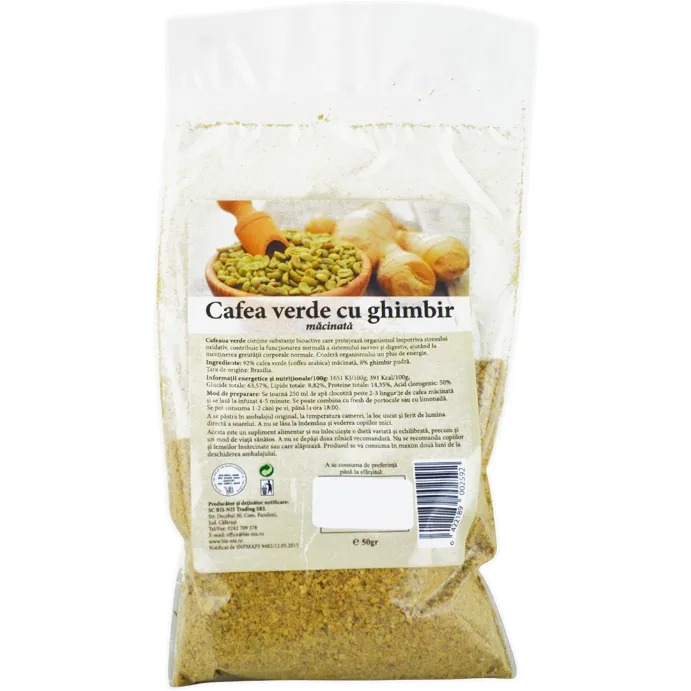 Cafea Verde cu Ghimbir 50g Bis Nis — preț și oferte