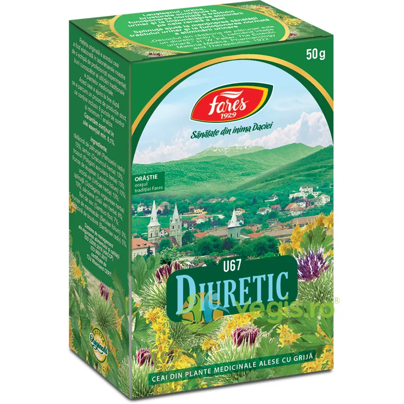 Ceai Diuretic (U67) 50g FARES — preț și oferte
