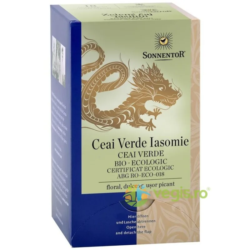 Ceai Verde Iasomie Ecologic/Bio 18dz SONNENTOR — preț și oferte
