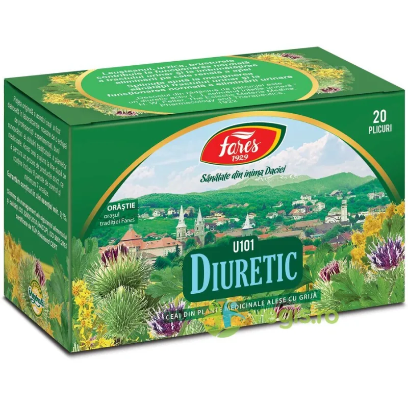 Ceai Diuretic (U101) 20dz FARES — preț și oferte
