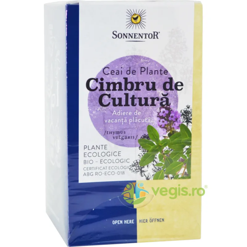 Ceai Cimbru de Cultura Ecologic/Bio 18dz SONNENTOR — preț și oferte