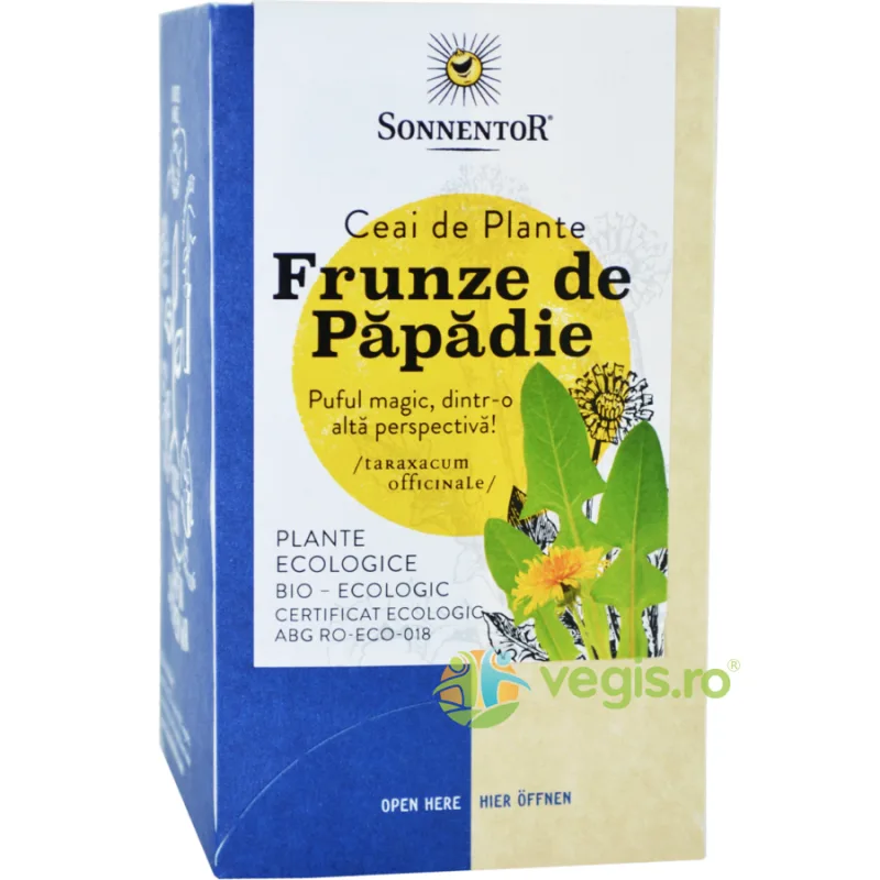 Ceai Frunze Papadie Ecologic/Bio 18dz SONNENTOR — preț și oferte