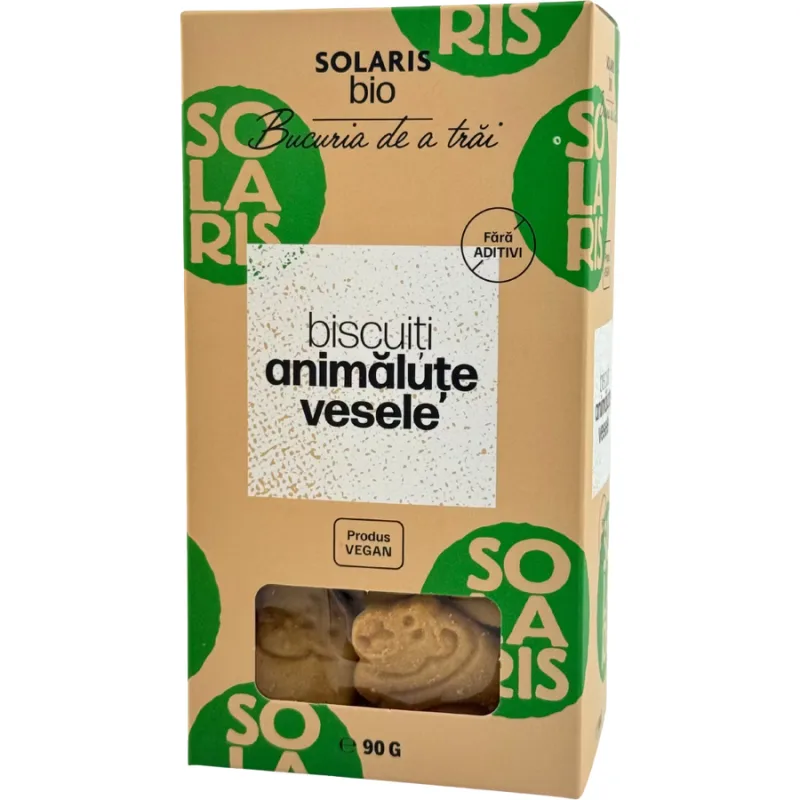 Biscuiti Animalute Vesele Ecologici/Bio 90g SOLARIS — preț și oferte