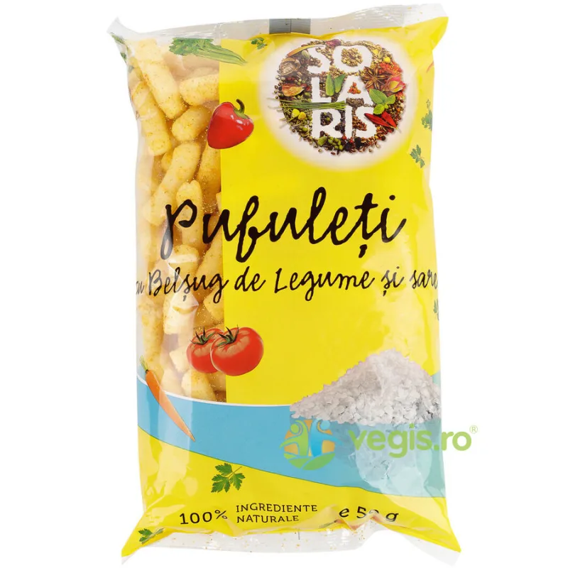 Pufuleti cu Belsug de Legume si Sare 50g SOLARIS — preț și oferte