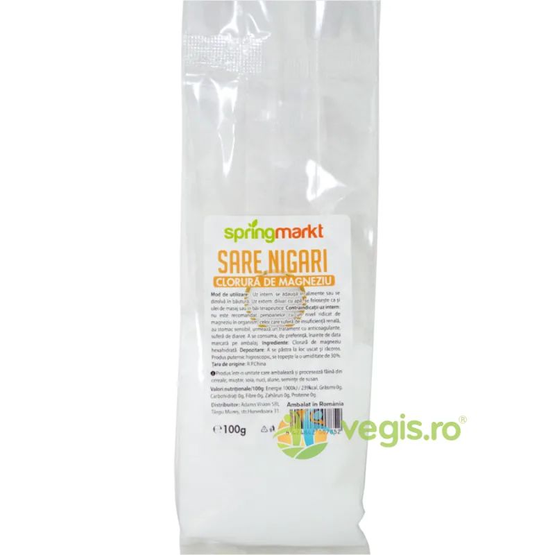 Sare Nigari (Clorura de Magneziu) 100g springmarkt — preț și oferte