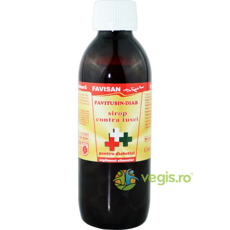 Sirop de Tuse pentru Diabetici Favitusin-Diab 250ml Favisan — preț și oferte