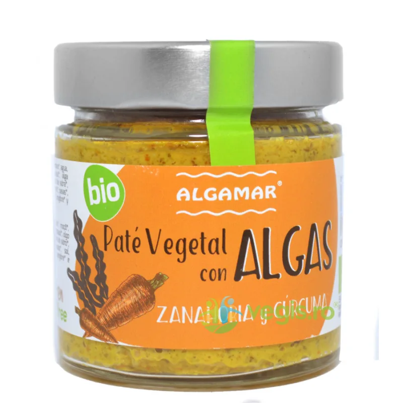 Pate Vegetal cu Alge, Morcovi si Turmeric Ecologic/Bio 180g ALGAMAR — preț și oferte