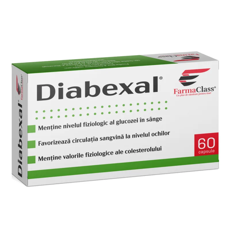 Diabexal, 60 capsule, FarmaClass FARMA CLASS INDUSTRY — preț și oferte