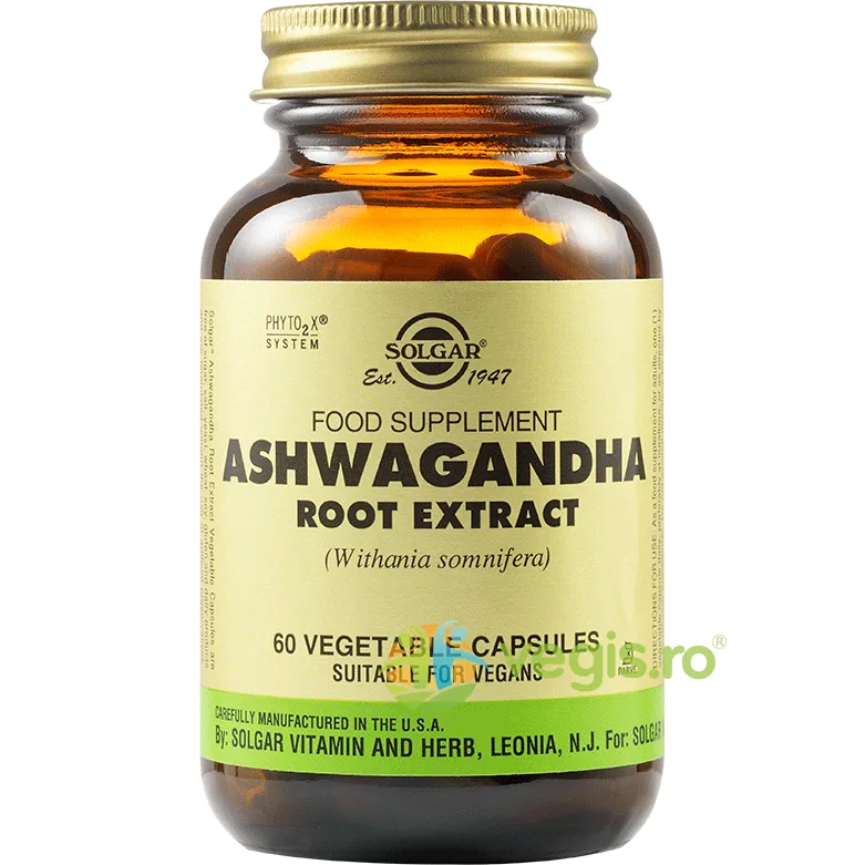 Ashwagandha Root Extract 60Cps Vegetale SOLGAR — preț și oferte