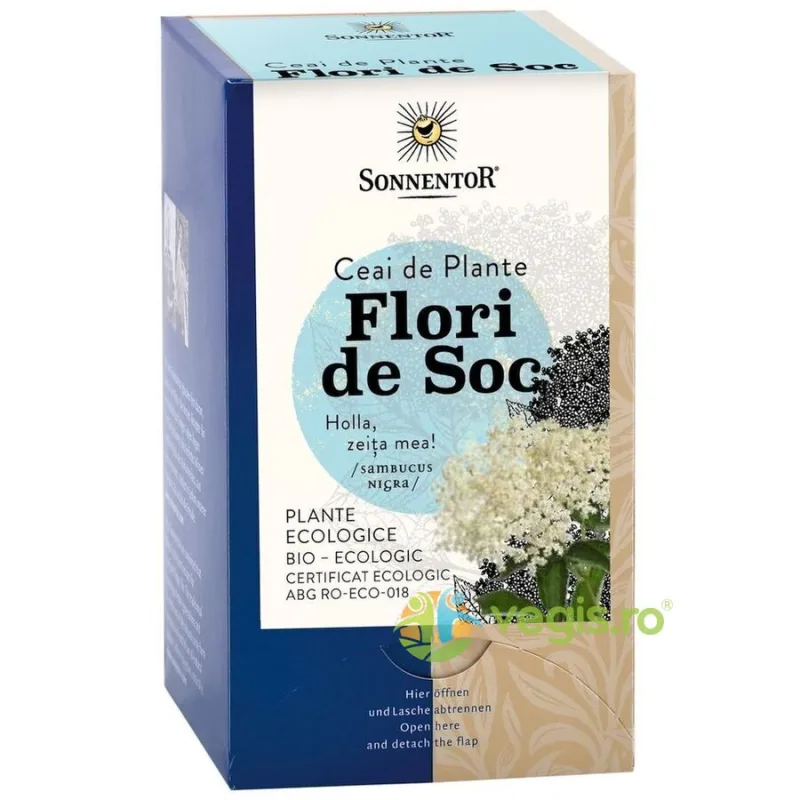 Ceai Flori de Soc Ecologic/Bio 18dz SONNENTOR — preț și oferte