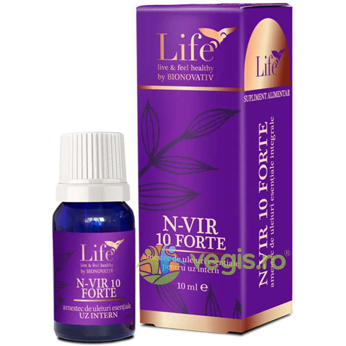 N-VIR 10 Forte Amestec de Uleiuri Esentiale pentru Uz Intern 10ml BIONOVATIV — preț și oferte