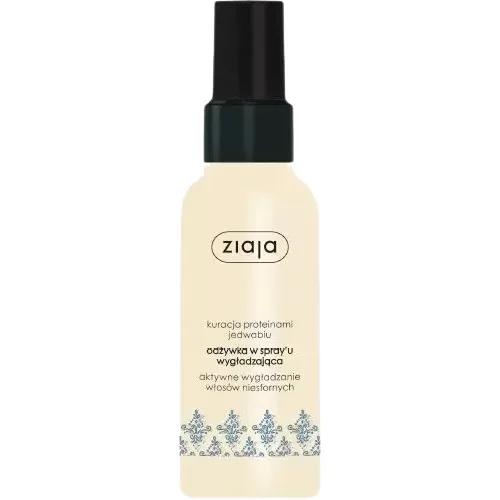 Balsam Spray Intensiv pentru Netezire cu Proteine din Matase fara Clatire 125ml ZIAJA — preț și oferte