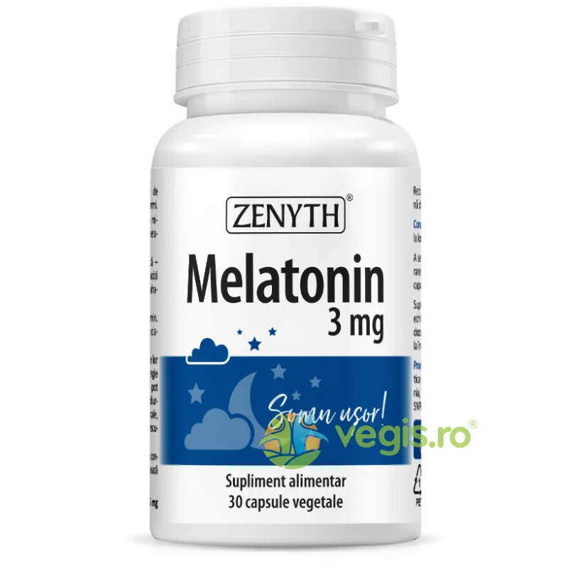 Melatonin 3mg 30cps Zenyth — preț și oferte