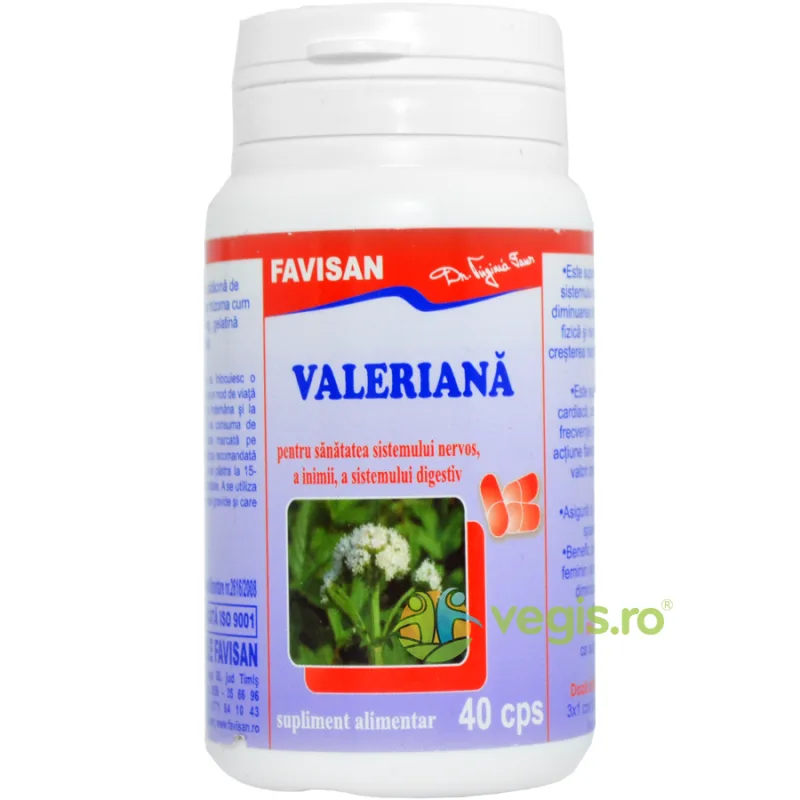 Valeriana 40cps Favisan — preț și oferte