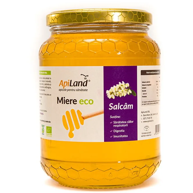 Miere Cruda de Salcam Ecologica/Bio 1kg APILAND — preț și oferte