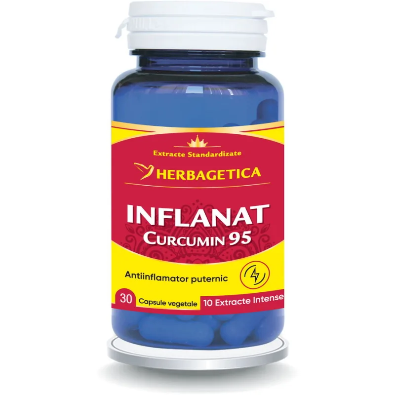 Inflanat Curcumin 95 30cps HERBAGETICA — preț și oferte