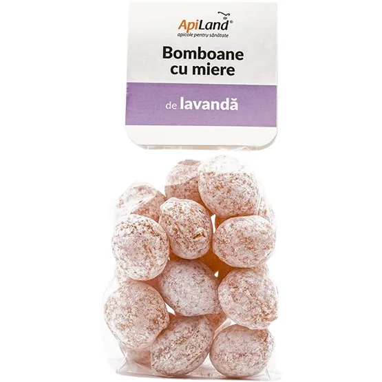 Bomboane cu Miere de Lavanda 100g APILAND — preț și oferte