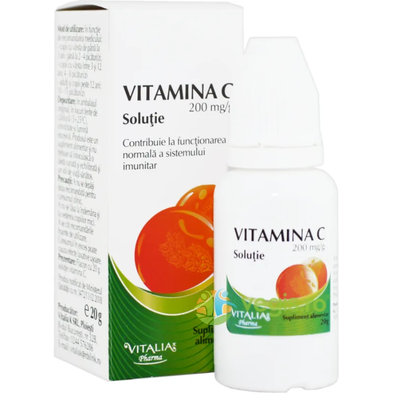 Vitamina C Solutie 20g VIVA PHARMA — preț și oferte